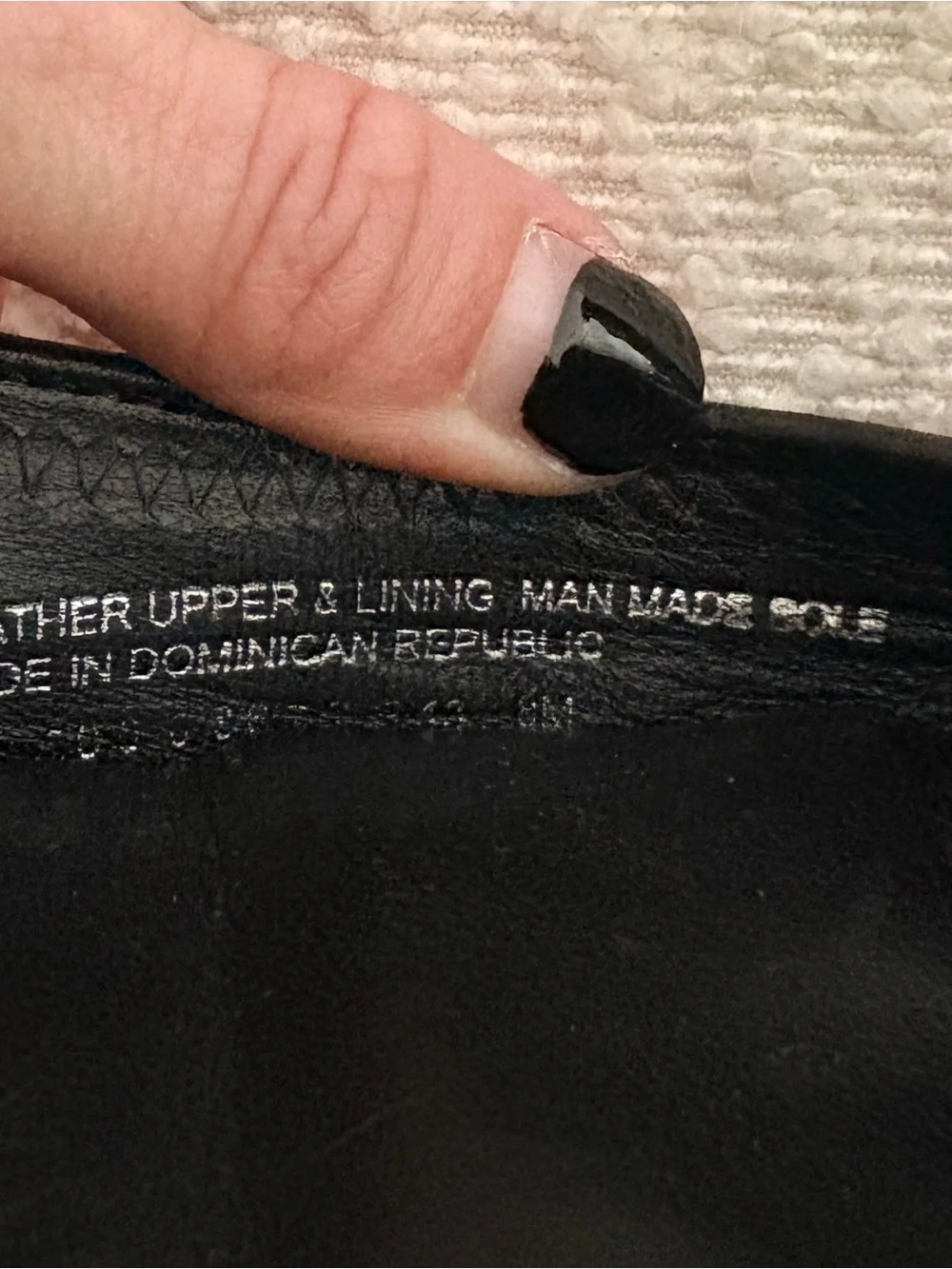 Tory Burch Black Leather Logo Round-Toe Ballet Flats